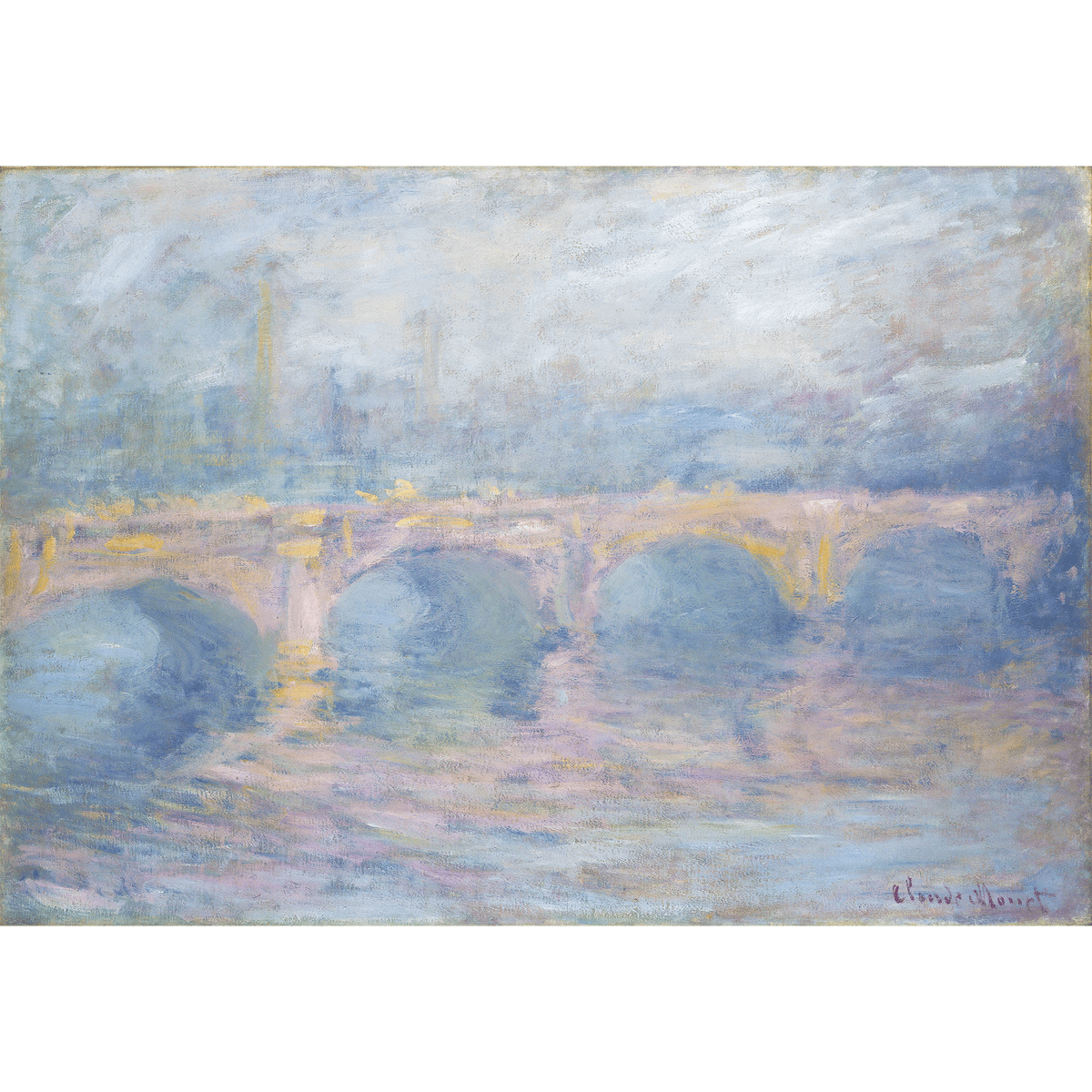 Waterloo Bridge, London, at Sunset by Claude Monet - Wall