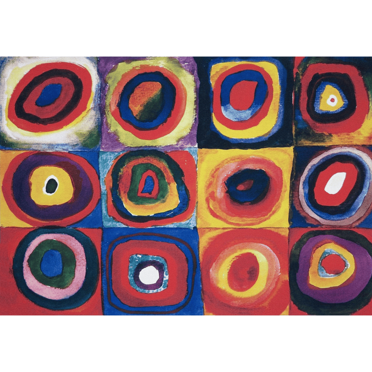 Squares with Concentric Circles Wall Art by Wassily Kandinsky - Wall 
