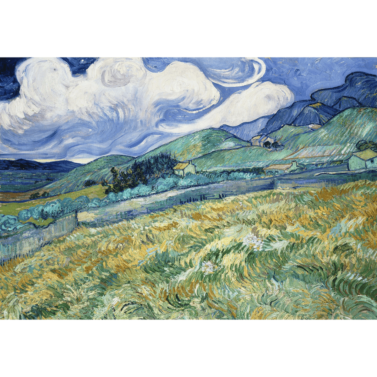 Landscape from Saint Rémy By Vincent Van Gogh Wall Art - Wall Art – The 
