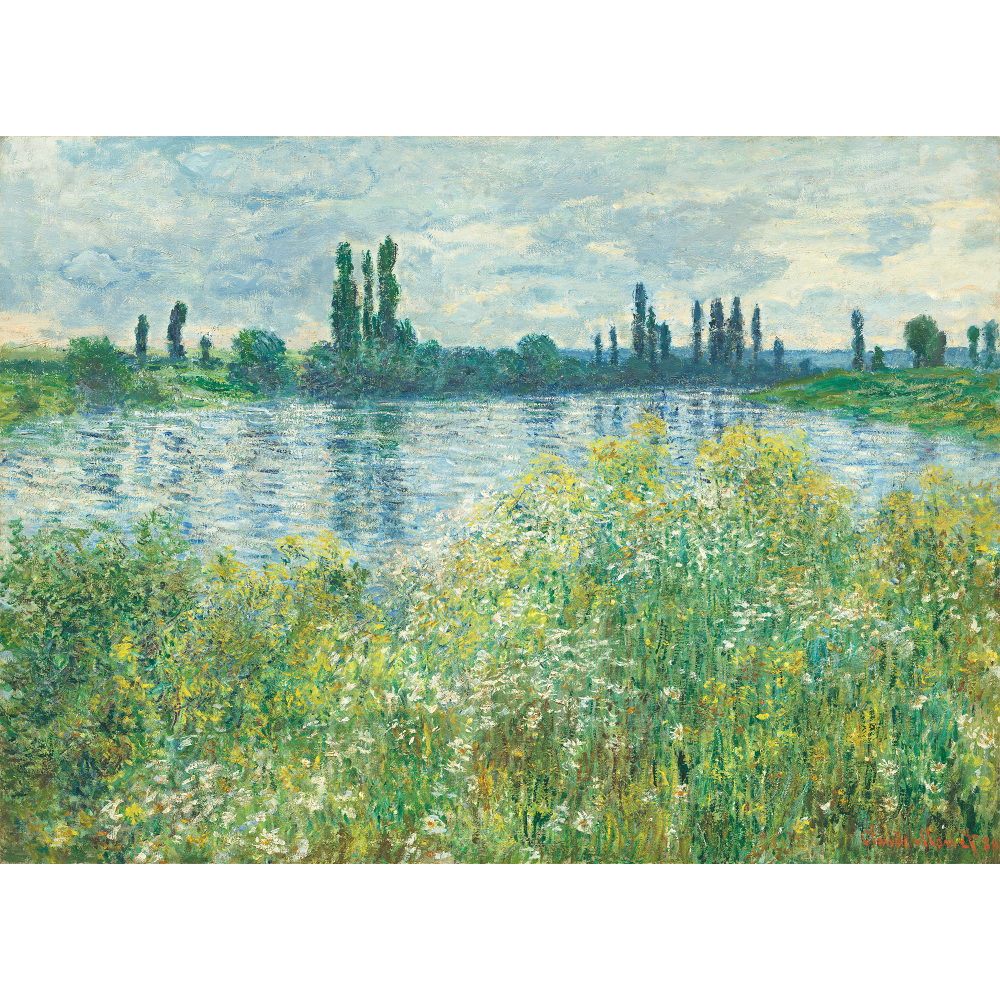 Banks of the Seine Vétheuil by Claude Monet (1880) - Wall – The Art ...