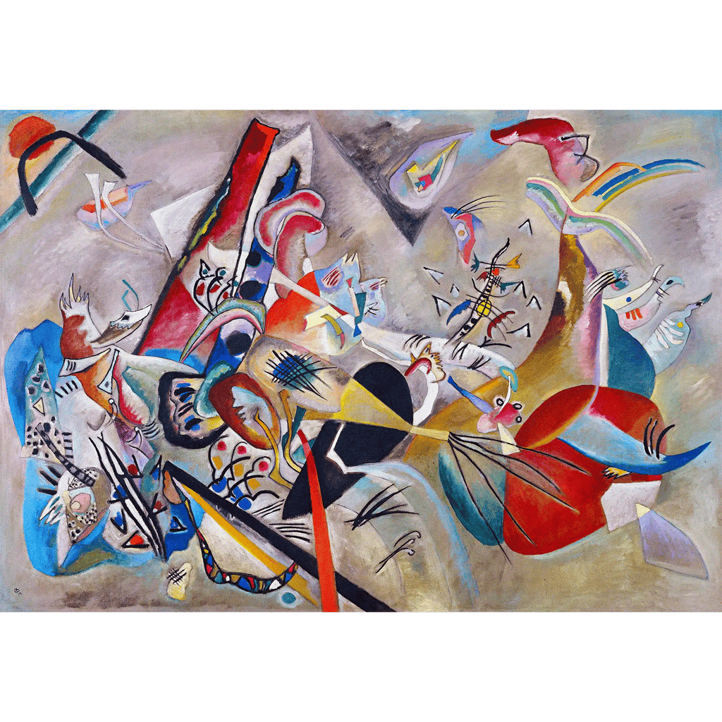 In Grey - Abstract Bauhaus by Wassily Kandinsky
