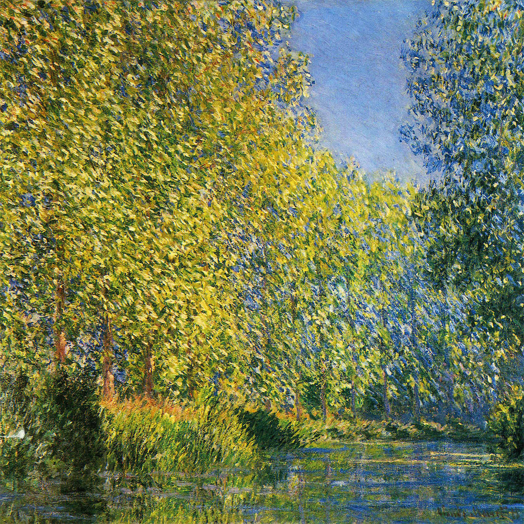 Bend In The River Epte by Claude Monet