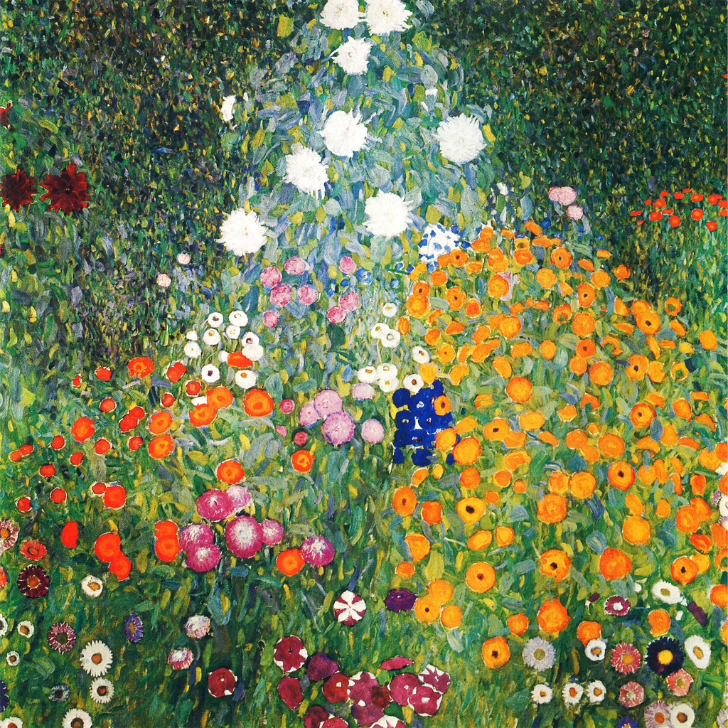 Flower Garden by Gustav Klimt 1907