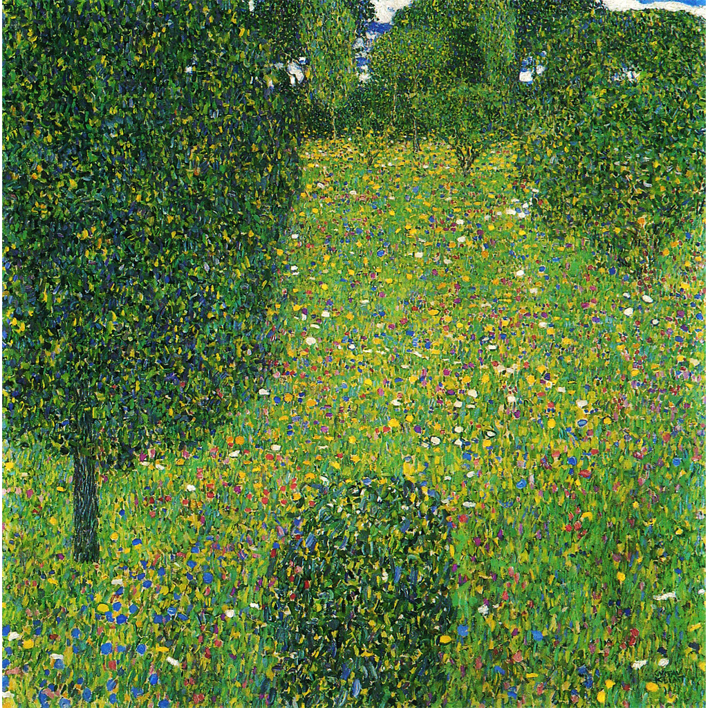 Landscape Garden Meadow In Flower by Gustav Klimt