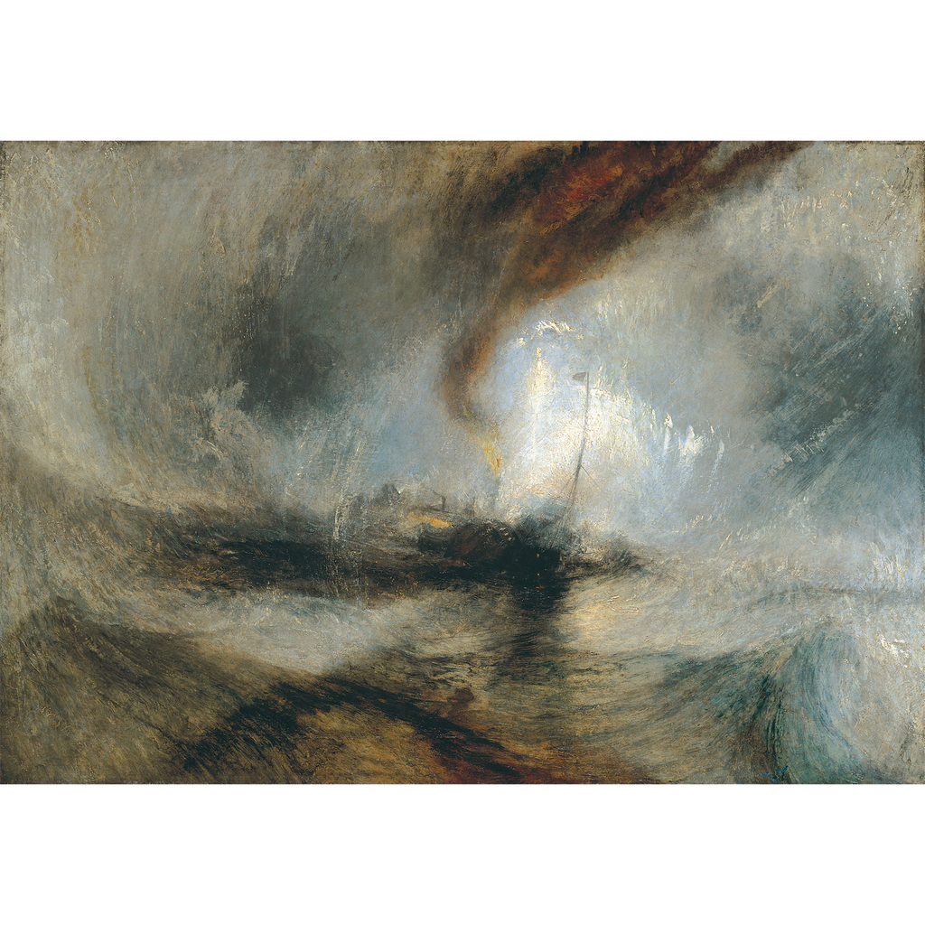 Snow Storm Steam Boat Off A Harbour's Mouth by J.M.W Turner