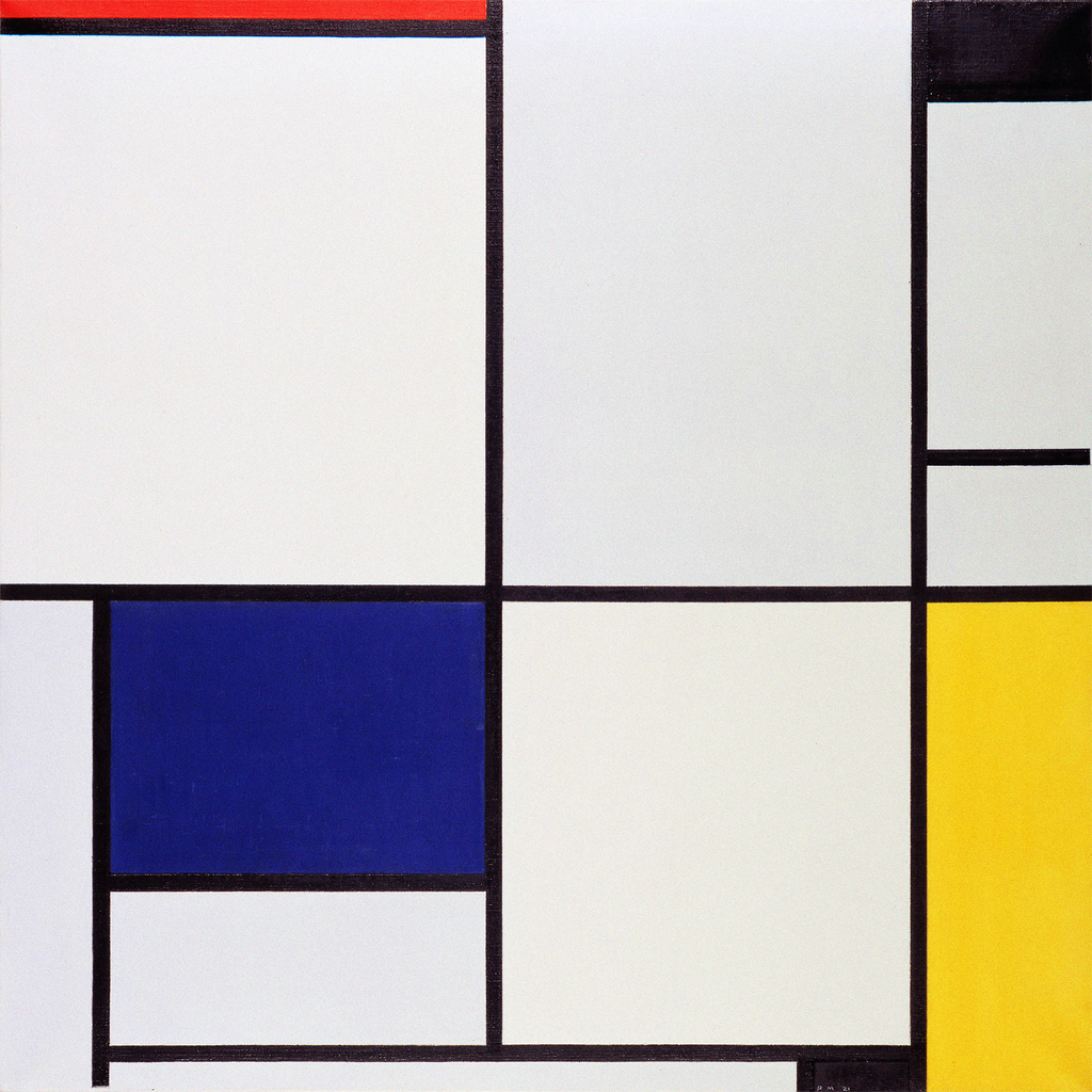 Tableau I - Bauhaus Art by Piet Mondrian
