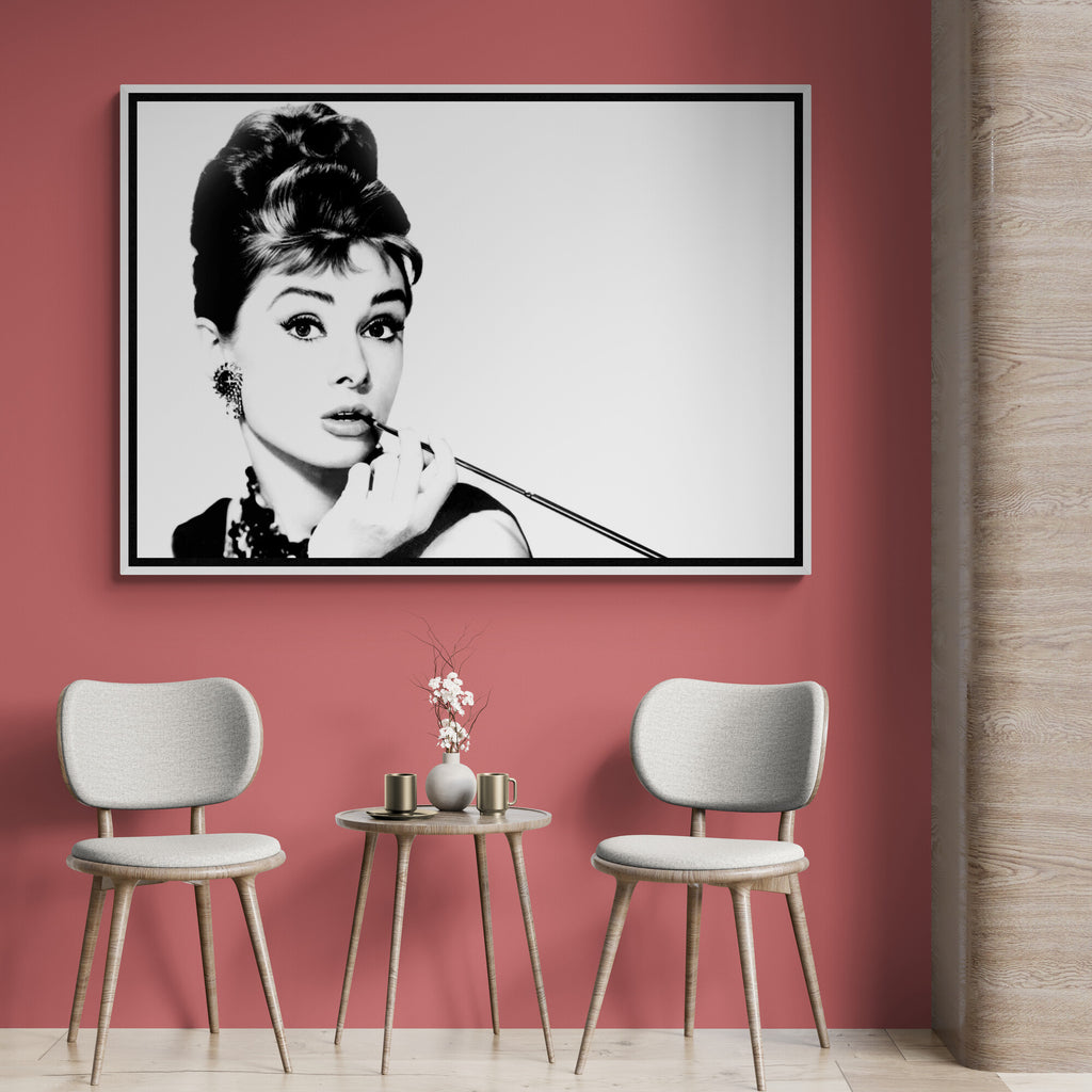 Audrey Hepburn Black and White Wall Art