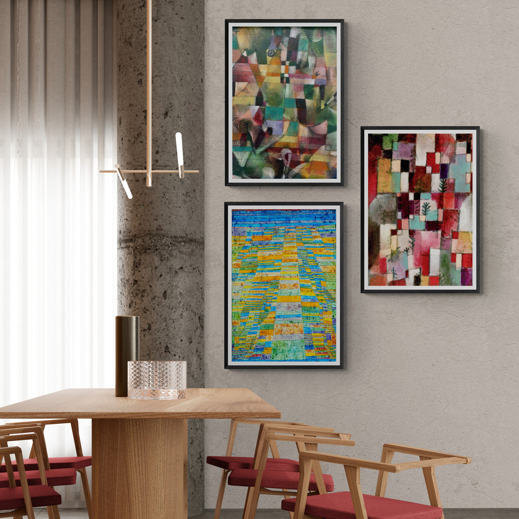 Products Paul Klee - Abstract Wall Art - Set of 3 Prints - Bedroom Wall Art - Gift Idea