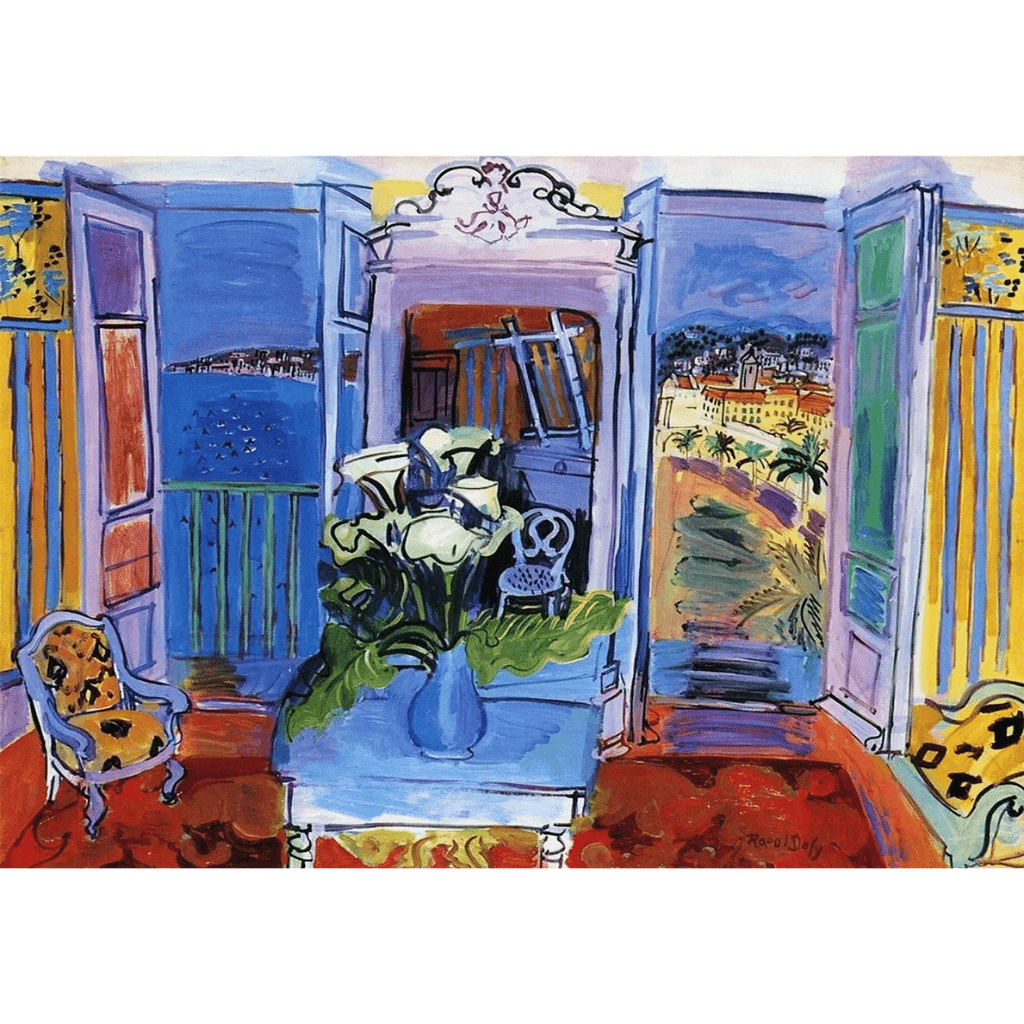 Interior to Open Windows Raoul Dufy