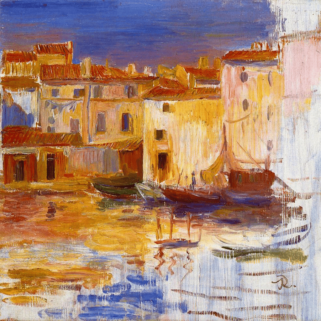 The Port Of Martigues by Pierre Auguste Renoir