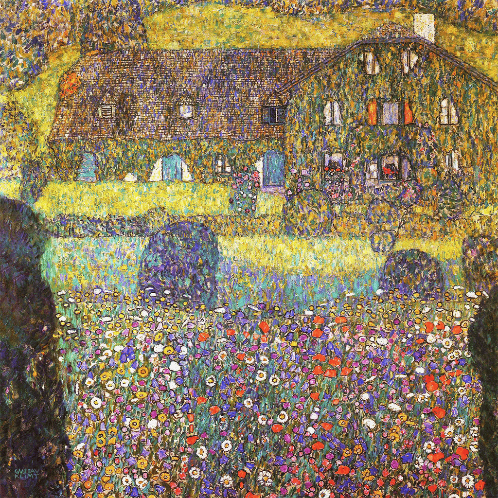 Country House By The Attersee by Gustav Klimt