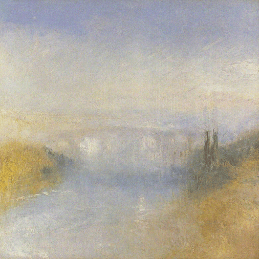 A River Seen from a Hill by J.M.W. Turner