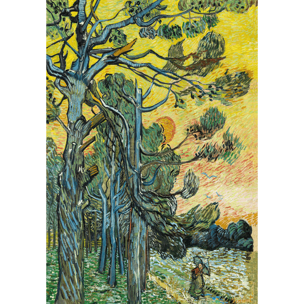 Pine Trees Against An Evening Sky by Vincent Van Gogh