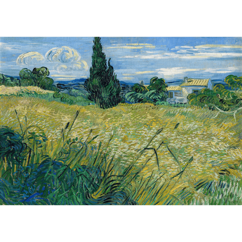 Green Wheat Field with Cypress by Vincent van Gogh