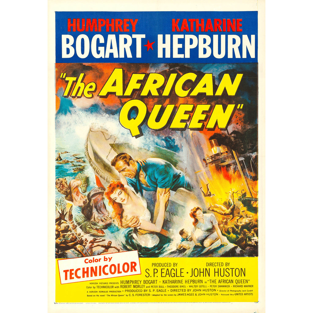 The African Queen - Bogart - Hepburn Movie Wall Art 