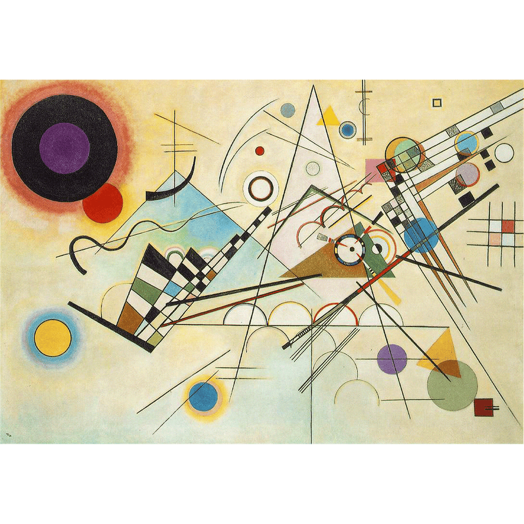Composition 8 - Abstract by Wassily Kandinsky 1923