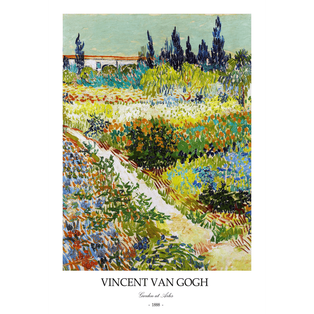 Garden at Arles by Vincent Van Gogh - Famous Wall Art