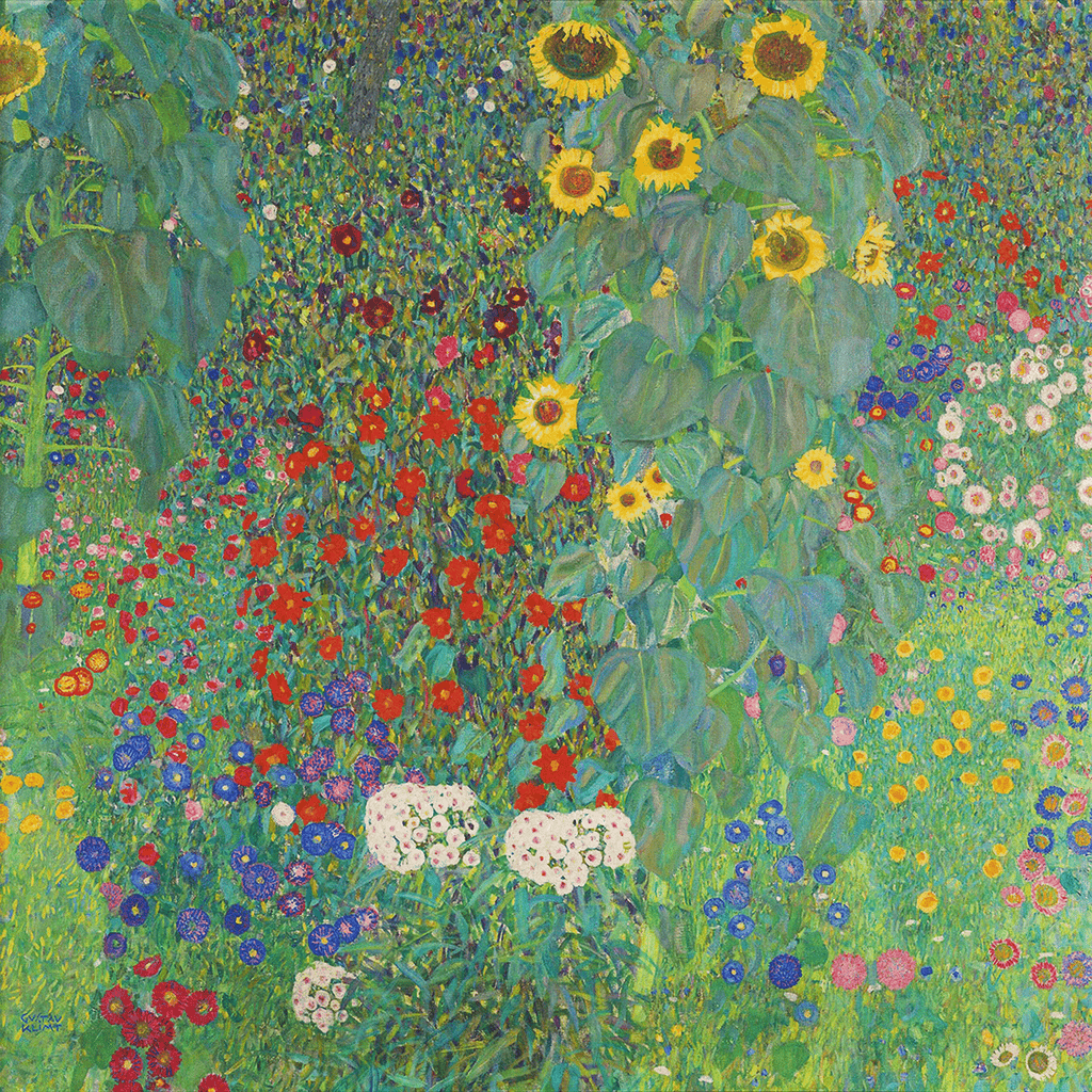 Farm Garden with Sunflowers by Gustav Klimt 1907