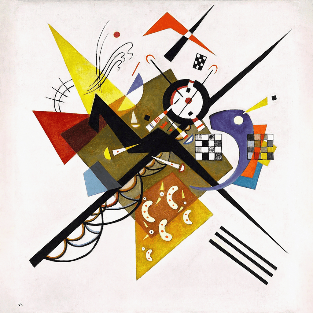 On White II - Abstract by Wassily Kandinsky