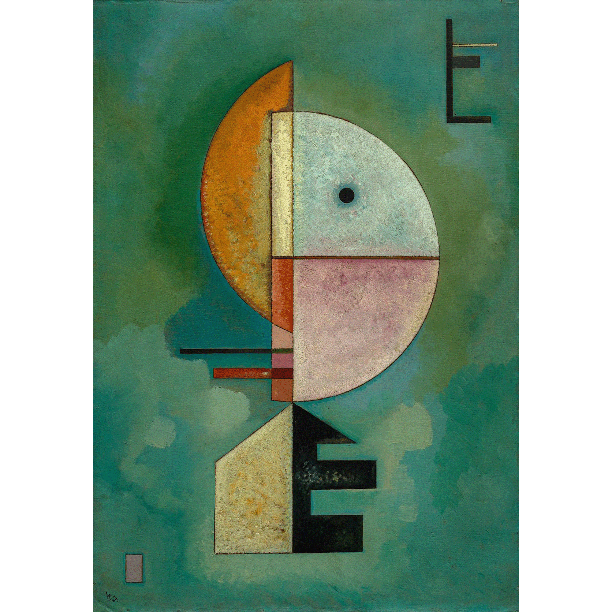 Upward Abstract Upward - Abstract Art by Wassily Kandinsky 1929 - Wall Art Wrapped ...