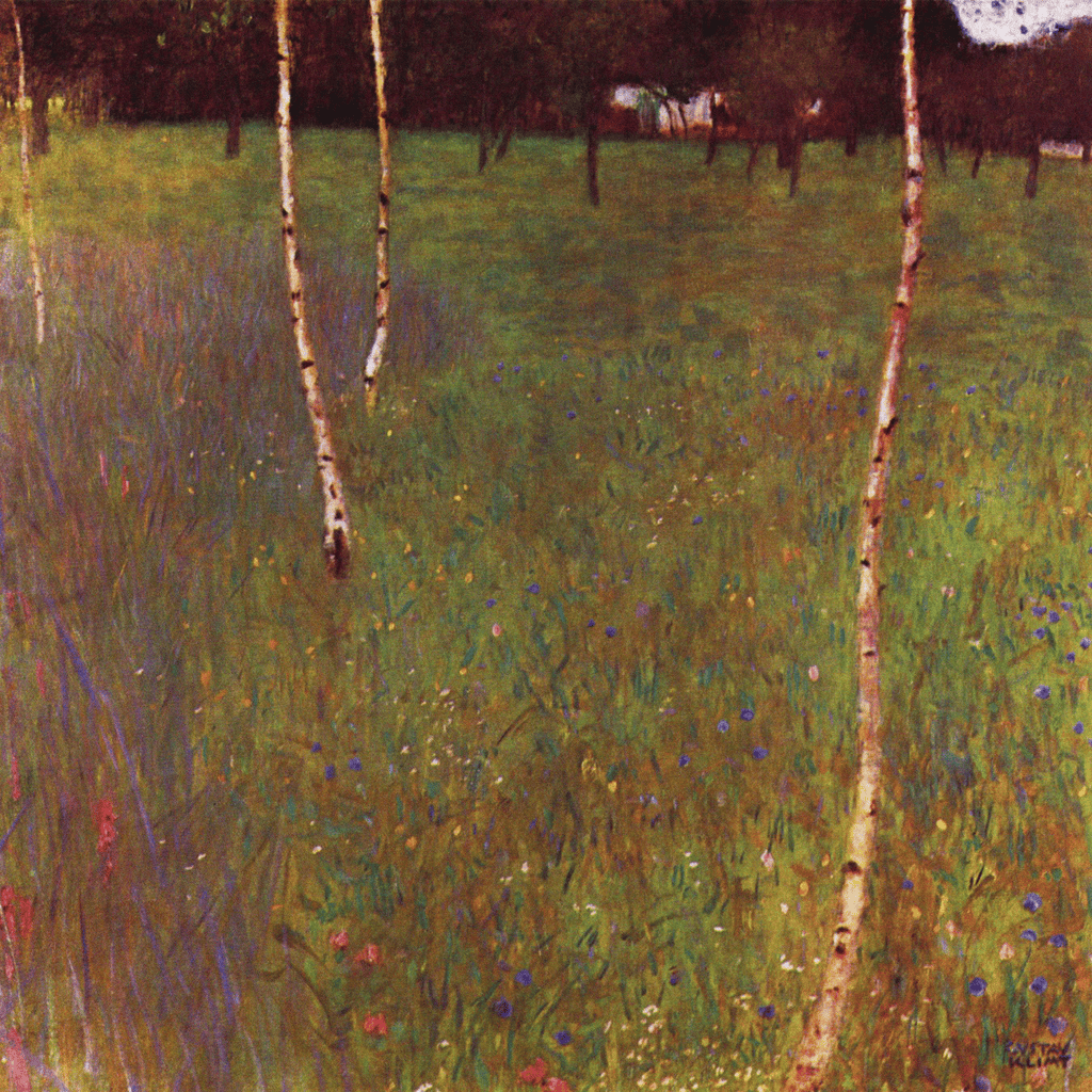 Farmhouse With Birch Trees by Gustav Klimt