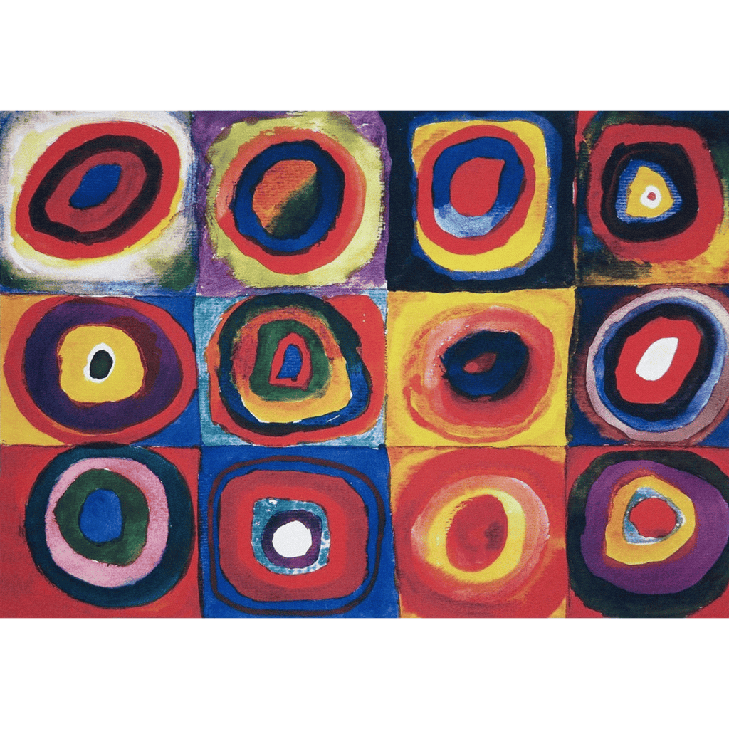 Squares with Concentric Circles Wall Art by Wassily Kandinsky