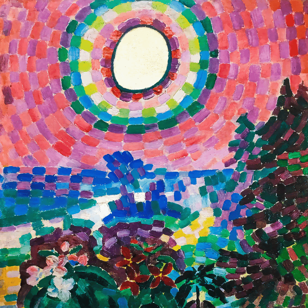 Landscape with Disc Abstract by Robert Delaunay