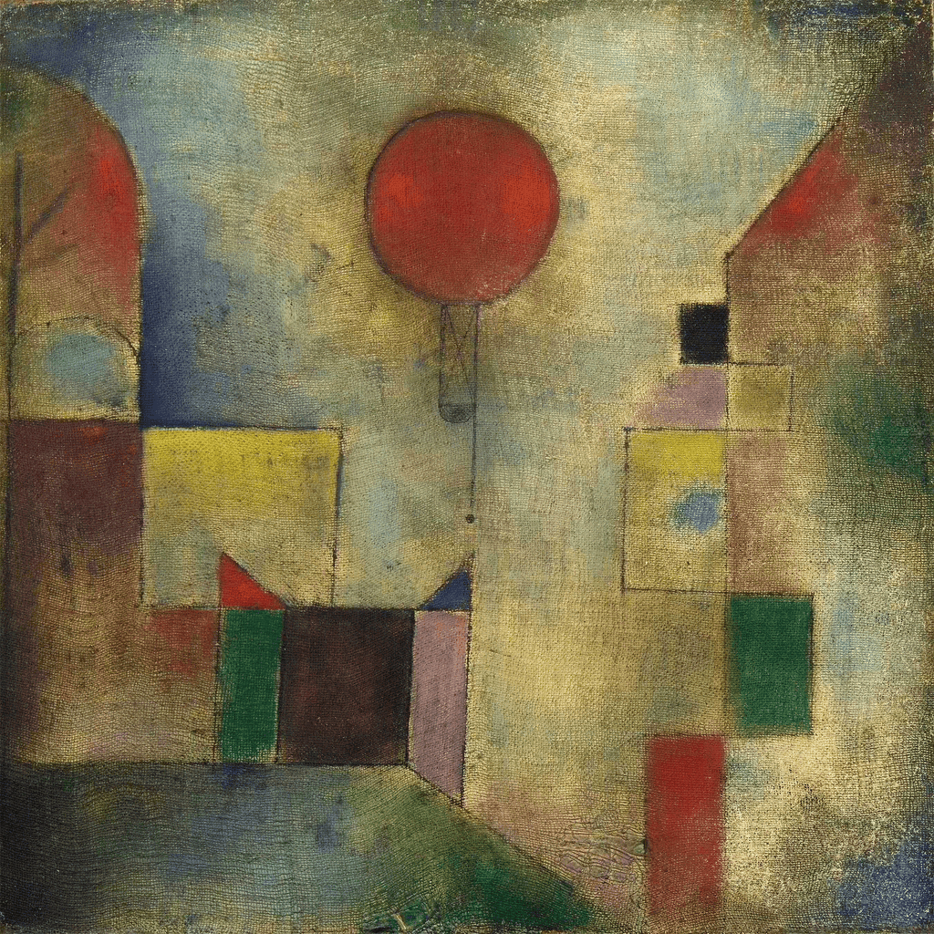 Red Balloon - Abstract by Paul Klee 1922 