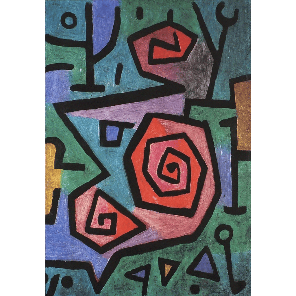 Heroic Roses - Abstract by Paul Klee
