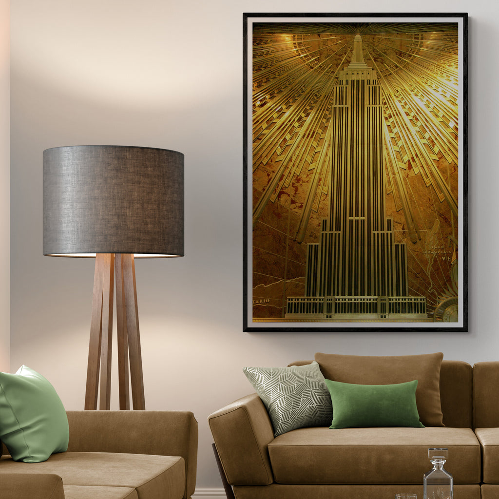 Empire State Building Art Deco Wall Art