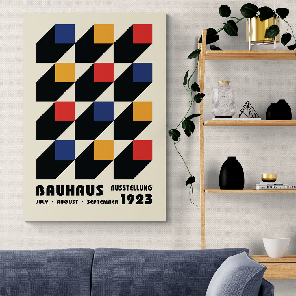 Bauhaus Wall Art - Bauhaus Print - Exhibition Poster - Set of 3 Prints