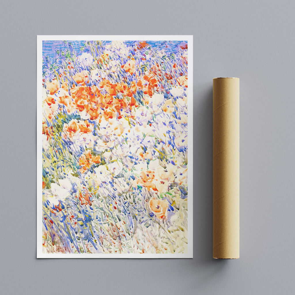 The Island Garden - Landscape Floral Wall Art by Childe Hassam