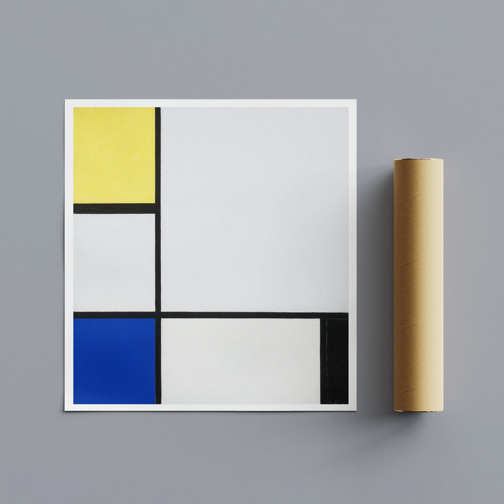 Composition with Yellow, Blue, Black and Light Blue by Piet Mondrian