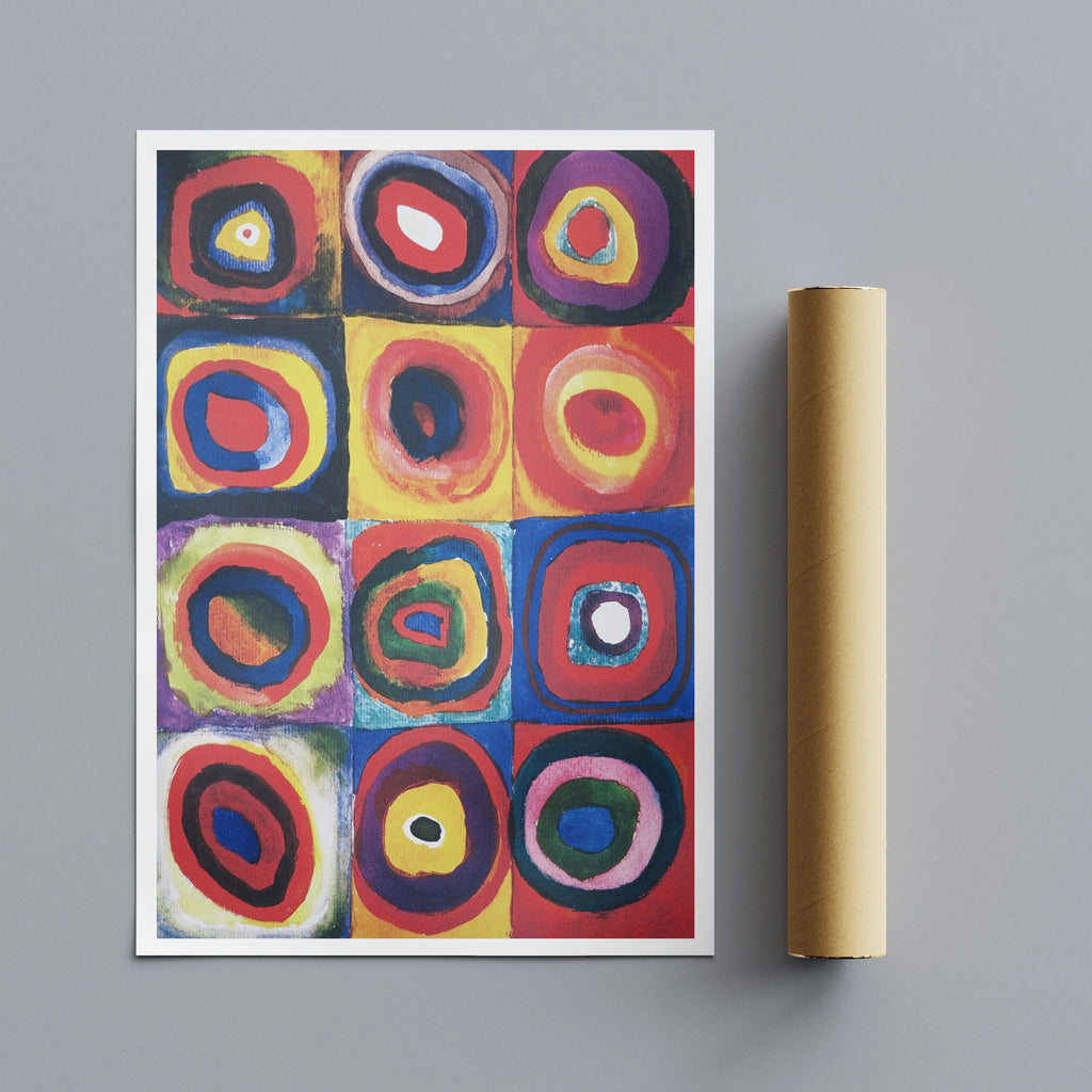 Squares with Concentric Circles Wall Art by Wassily Kandinsky