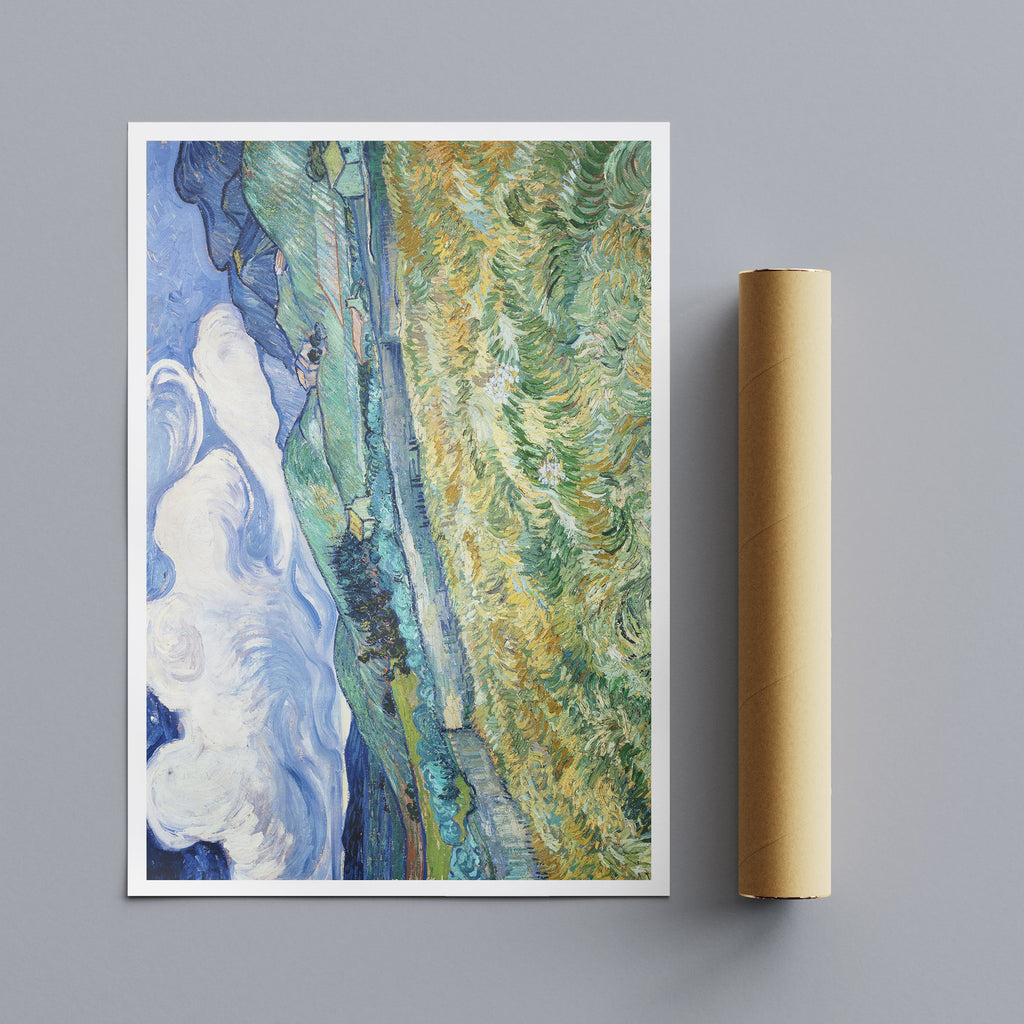 Landscape from Saint Rémy By Vincent Van Gogh Wall Art