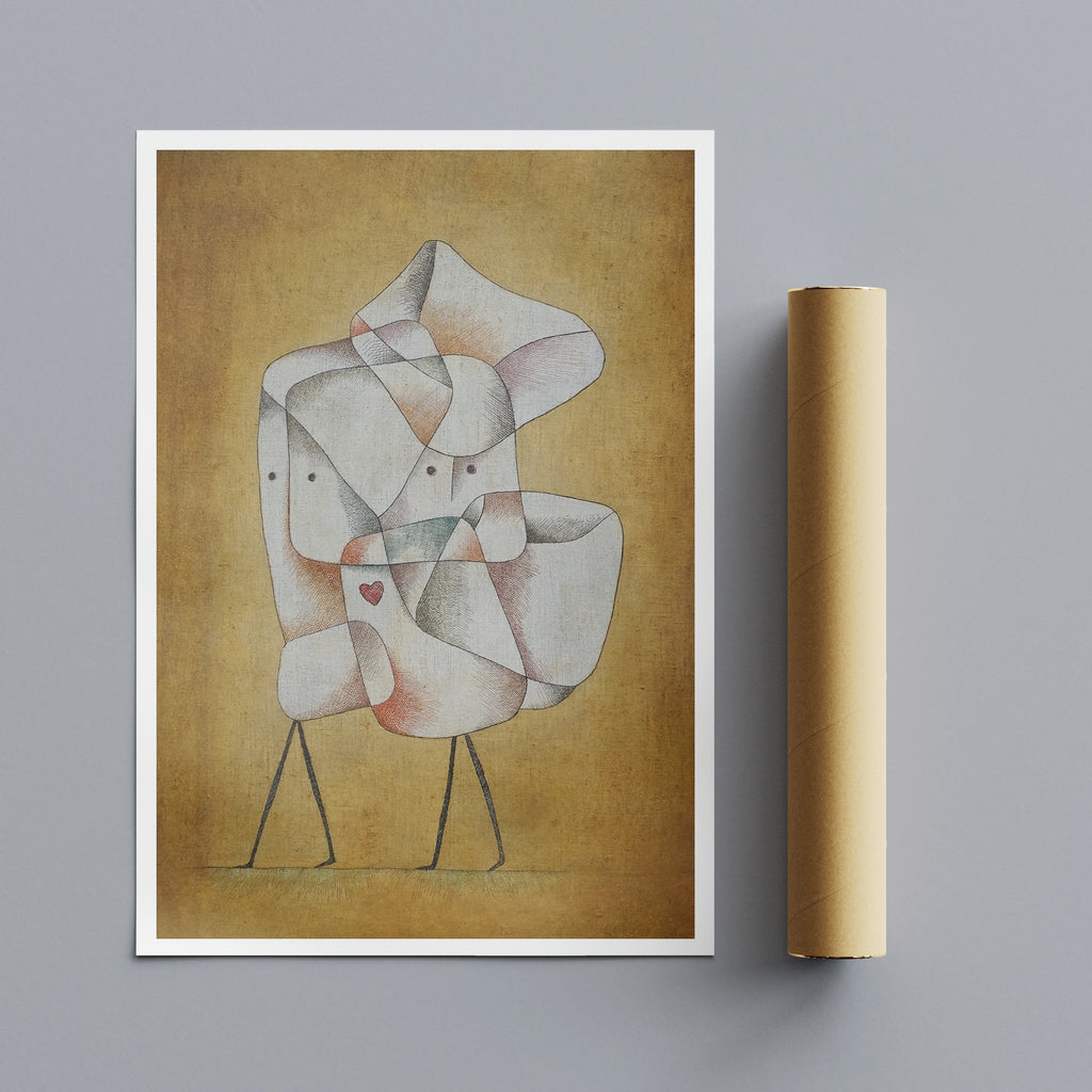 Siblings - Abstract by Paul Klee