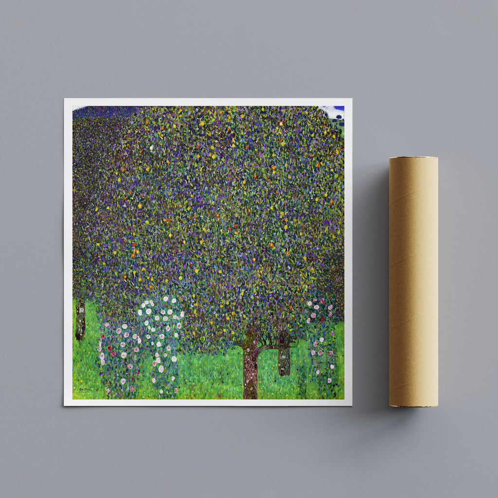 Rosebushes Under The Trees by Gustav Klimt