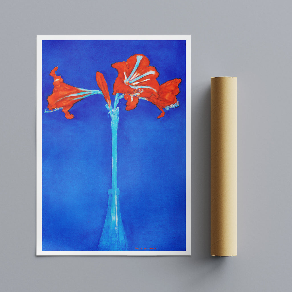 Amaryllis Flower Abstract by Piet Mondrian