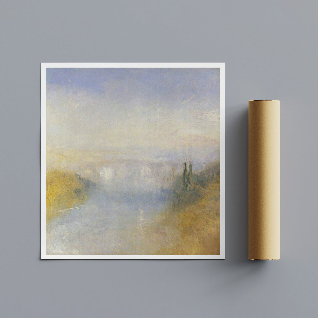 A River Seen from a Hill by J.M.W. Turner