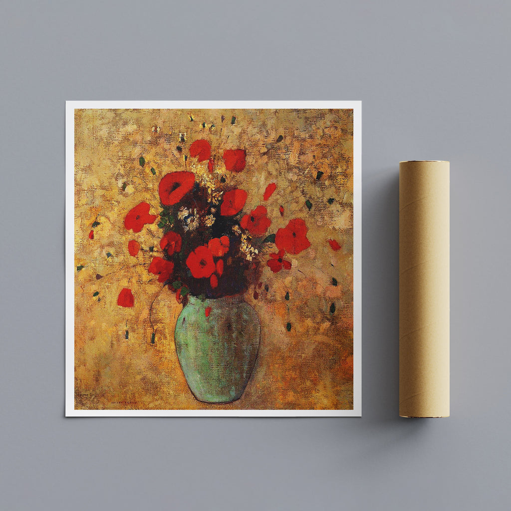 Vase Of Poppies by Odilon Redon