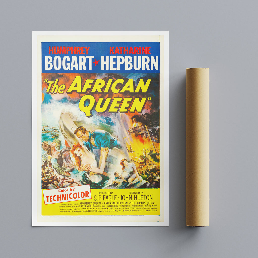 The African Queen - Bogart - Hepburn Movie Wall Art 