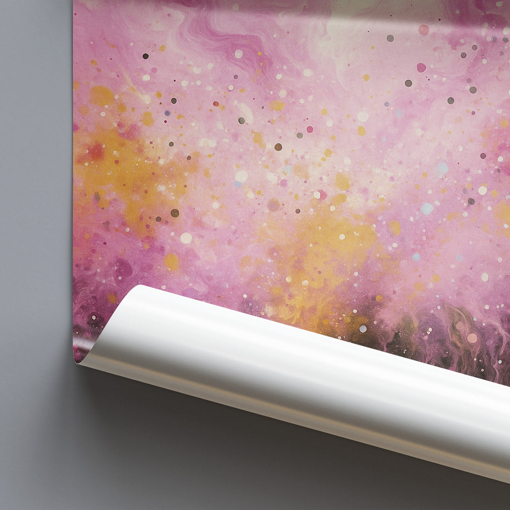 Golden Dustfall Abstract