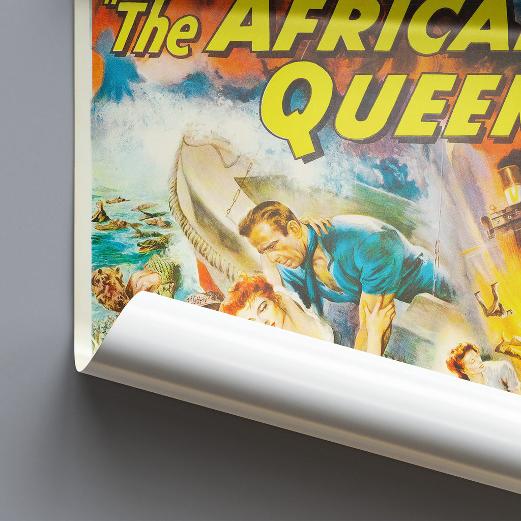 The African Queen - Bogart - Hepburn Movie Wall Art 