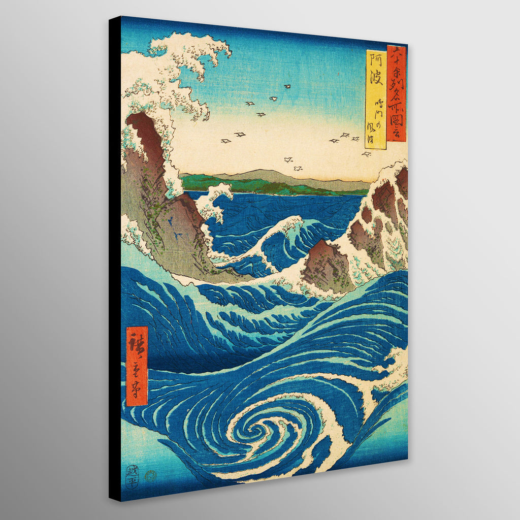 Stormy Sea At The Naruto Rapids - Japanese Wall Art