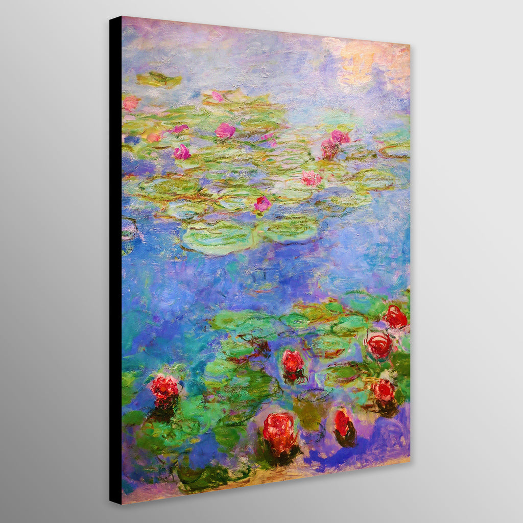 Water Lilies Red by Claude Monet