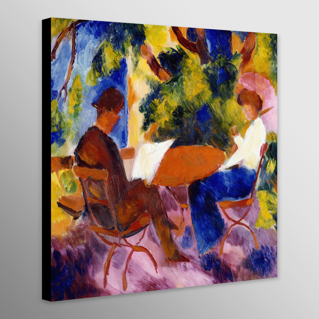 At The Table - Abstract by August Macke