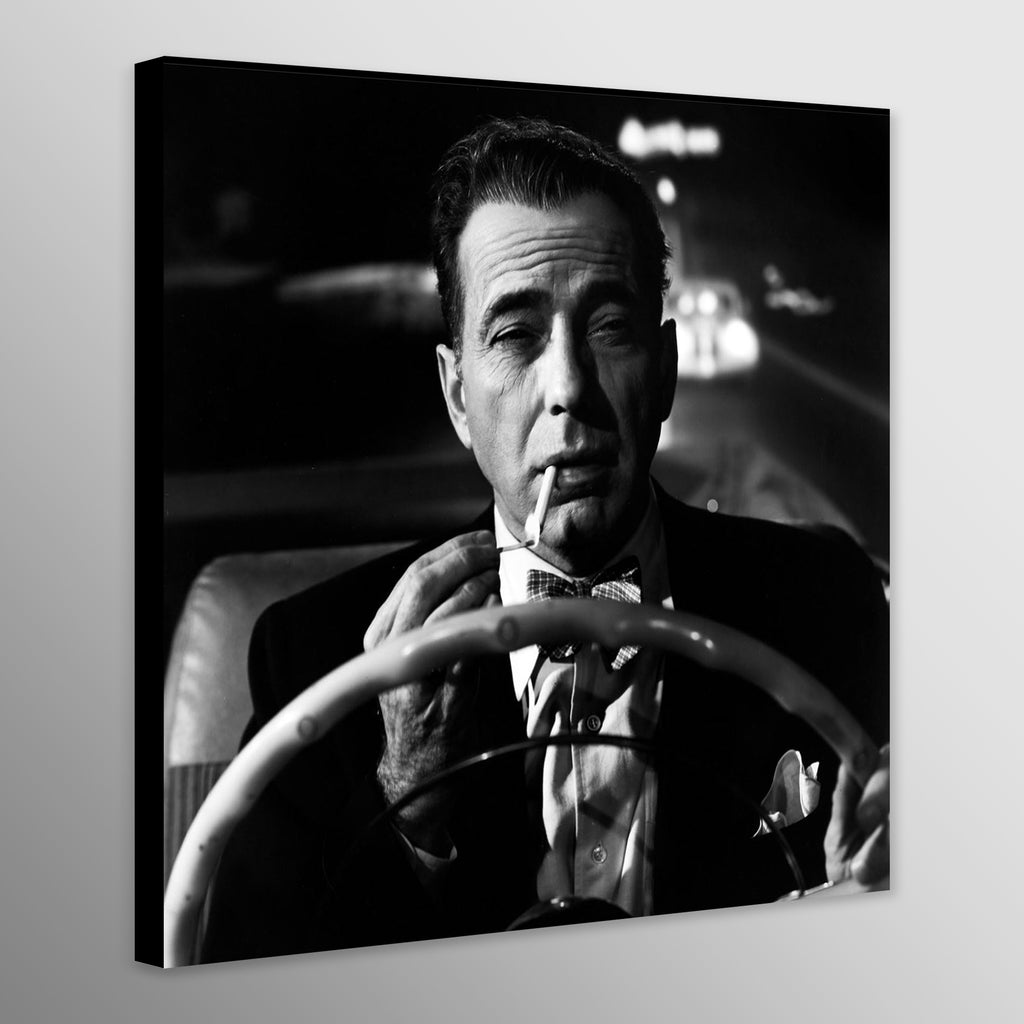 Humphrey Bogart Driving - Movie Art