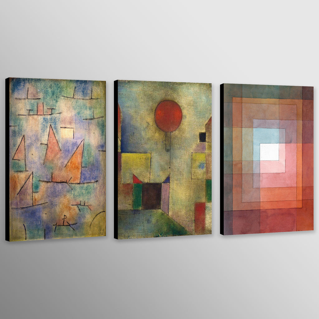 Paul Klee Abstract Art - Set Of 3 Prints