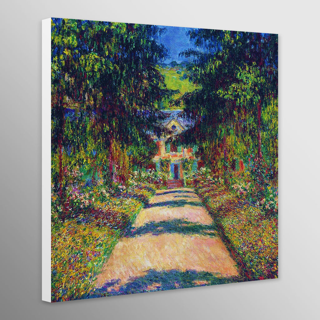 Pathway In Monet's Garden At Giverny by Claude Monet
