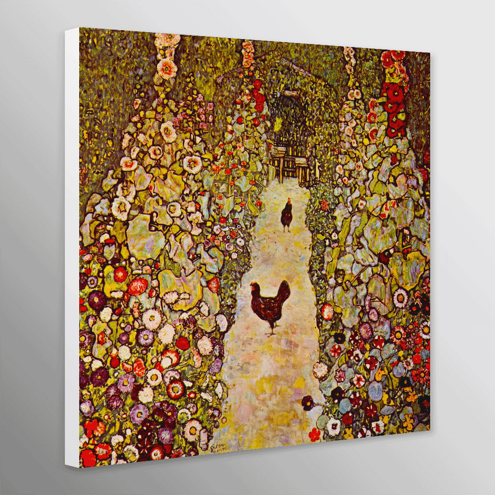 Garden Path with Chickens by Gustav Klimt